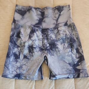 Women's Blue Tie-Dye Shorts